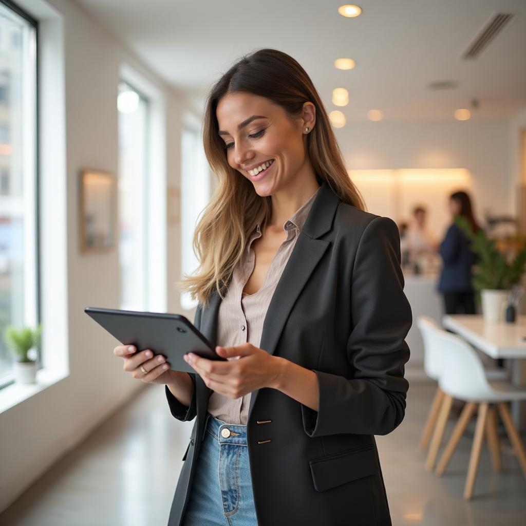 Melbourne cosmetic clinic owner reviewing marketing results