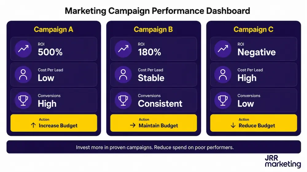 Graphic illustrating scaling profitable digital marketing campaigns
